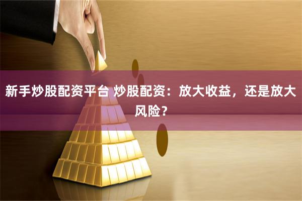 新手炒股配资平台 炒股配资：放大收益，还是放大风险？